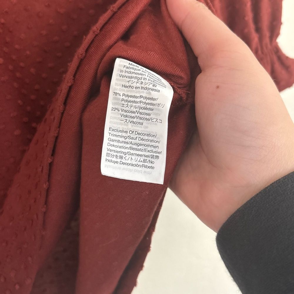 Madewell Texture and Thread Clipdot Ruffle Top Extra Small - Picture 5 of 8